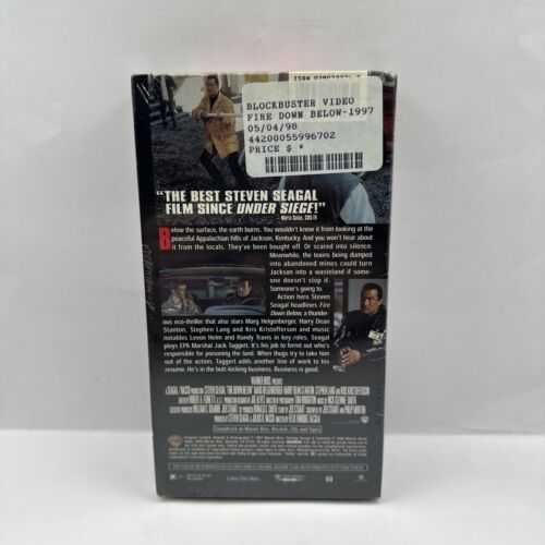 Fire Down Below (VHS, 1998) Steven Seagal, Kris Kristofferson Blockbuster Sealed - Bild 3 von 6