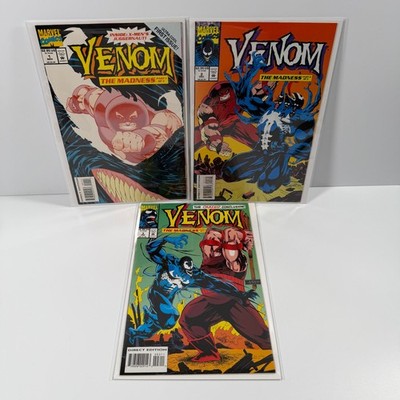 Venom The Madness Comic Lot of 3 Issues #1-3 Marvel Modern Age Juggernaut