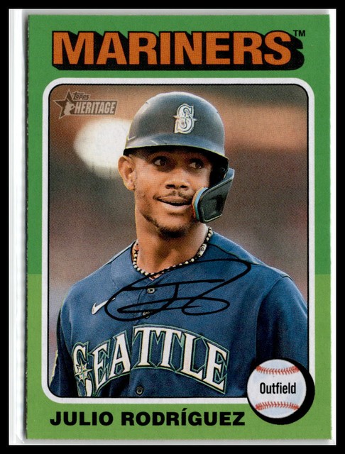 Julio Rodríguez 2024 Topps Heritage #286 Seattle Mariners