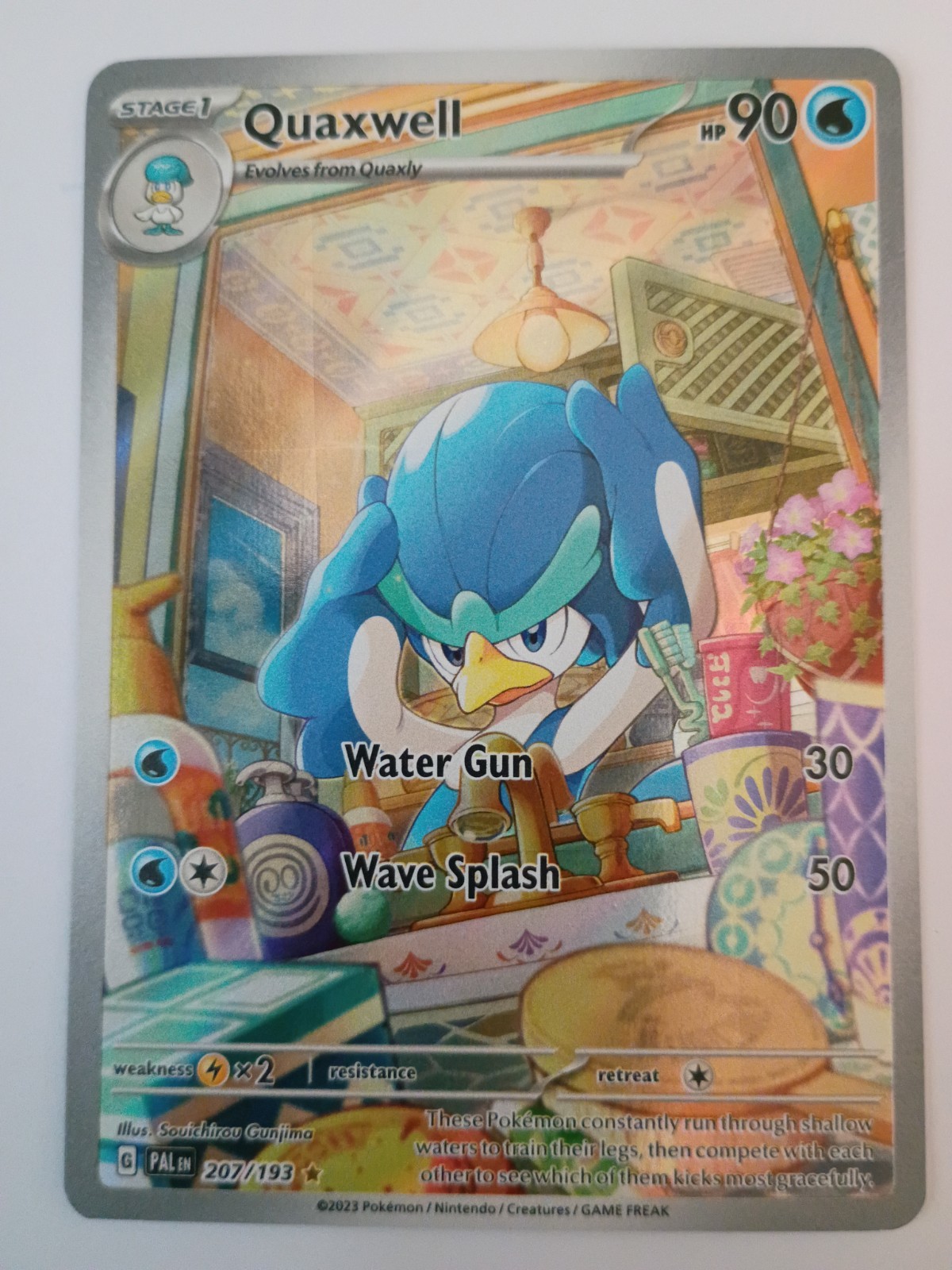 Quaxwell Holo Illustration Rare SV02: Paldea Evolved 207/193 NM