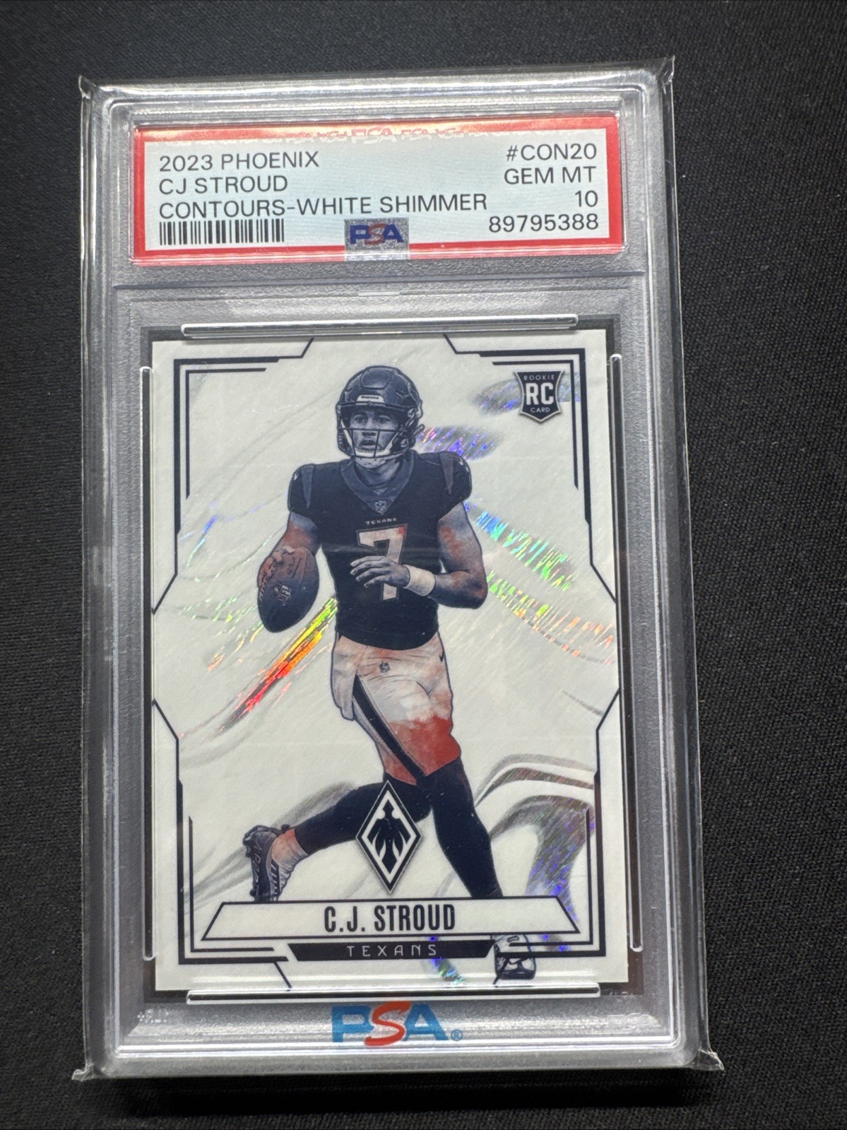 CJ Stroud Panini Phoenix Contours #CON20 White Shimmer