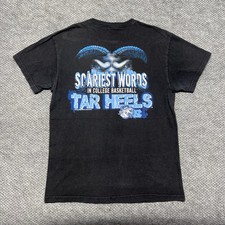 Vintage University Of North Carolina Tar Heels Basketball T-Shirt Medium MENS