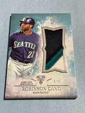 2015 Topps Triple Threads - Unity Jumbo Relics Robinson Cano #UJR-RCO 3/3