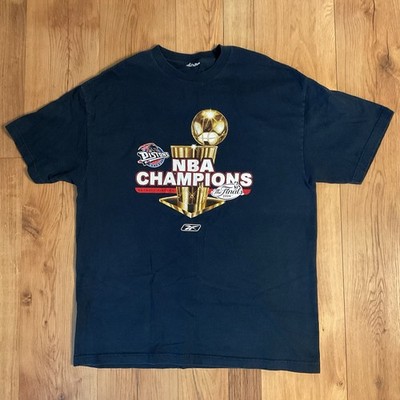 Reebok 2004 Detroit Pistons NBA Champions T-Shirt XL Large