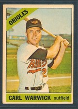 1966 Topps Venezuelan #247 CARL WARWICK Baltimore Orioles ~ VG-EX to EX wrinkle