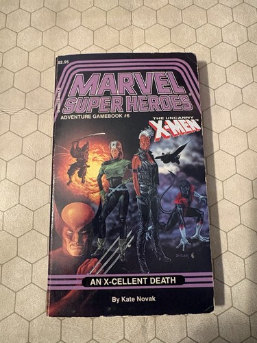 VF Copy Of Marvel Super Heroes: Adventure Game Book #6–An X-Cellent Death