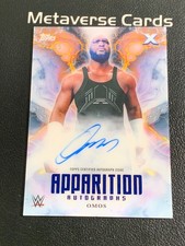 2025 Topps Exalted WWE #APA-OMS Omos Apparition Autographs Blue Auto 12/25 SP