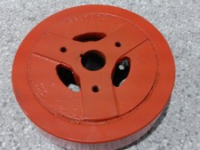 62-67 Corvette 327 8 Finned Harmonic Balancer-gm 3817173-dated C66--restored