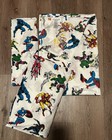 Pottery Barn Twin 3pc Sheet Set Marvel Comics Flat Fitted + Pillowcase Organic