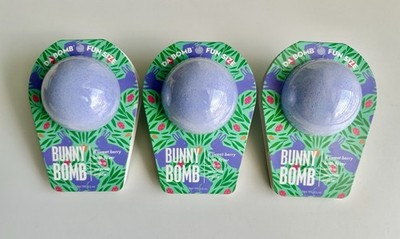 Lot of 3 DA BOMB Easter Basket BUNNY Berry Bath Bombs & Surprise Inside Fun Size