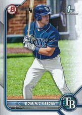 2022 Bowman Draft Paper Prospects #BD-9 Dominic Keegan 1st Tampa Bay Rays
