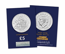 UK 2023 £5 Five Pounds Coin ~ Charles III Bull of Clarence Change Checker