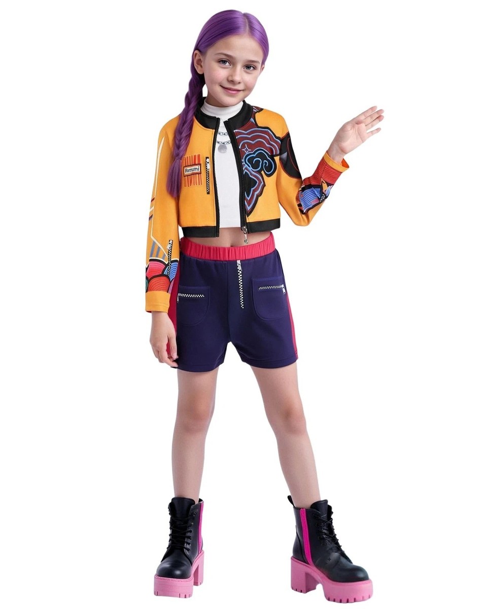 Costumi K-pop bambina e adolescente | KPop Demon Hunters, Huntrix & Saja Boys