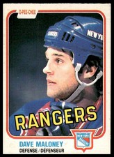 1981-82 O-Pee-Chee #227 Dave Maloney New York Rangers