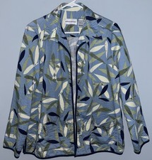 Vintage Alfred Dunner Women  s 10 Floral Tapestry Blazer Jacket Buttons Tailored