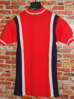 Eroica Maglia Shirt Maillot Vélo Cyclisme Vintage 70'S 80% Laine - Photo 1/2