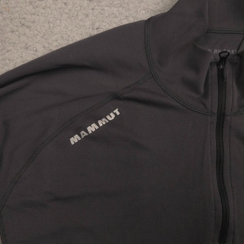 Ropa Interior Alpina Mammut Para Hombres XXL Gris Negro Manga Larga Capa Base 1/4 Cremallera Top - Imagen 3 de 11