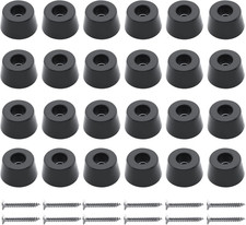 24Pcs round Rubber Feet Bumpers, 19/32" 15Mm W X 5/16" 8Mm H, Non-Slip Cutti