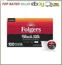 Folgers Dark Roast K-Cup Coffee Pods, Black Silk 100 ct.