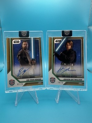Hayden Christensen & Ewan McGregor /15 Autos - 2025 Topps Industry Conference