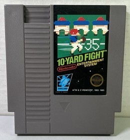 10 Yard Fight 5 screw Nintendo NES Game with Manual