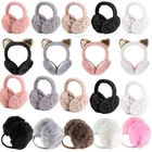 Women Men Fluffy Ear Muffs Winter Earmuffs Soft Plush Ear Warmer Cover Ear Muffs