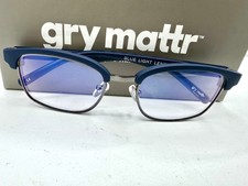 Gry Mattr DESIGNER READERS Mat Blue Frame CONFIDENT Blue Light Blocking Eyewear