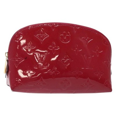 LOUIS VUITTON Monogram Vernis Pochette Cosmetic Rose Indian M90009
