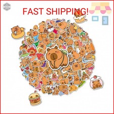 200pcs Capybara Stickers, Cute Vinyl Stickers Laptop Guitar Suitcase DIY Water B