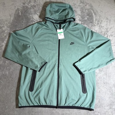 NWT NIKE Tech Fleece Hoodie Jacket XL Mens Green Black Full Zip Windrunner