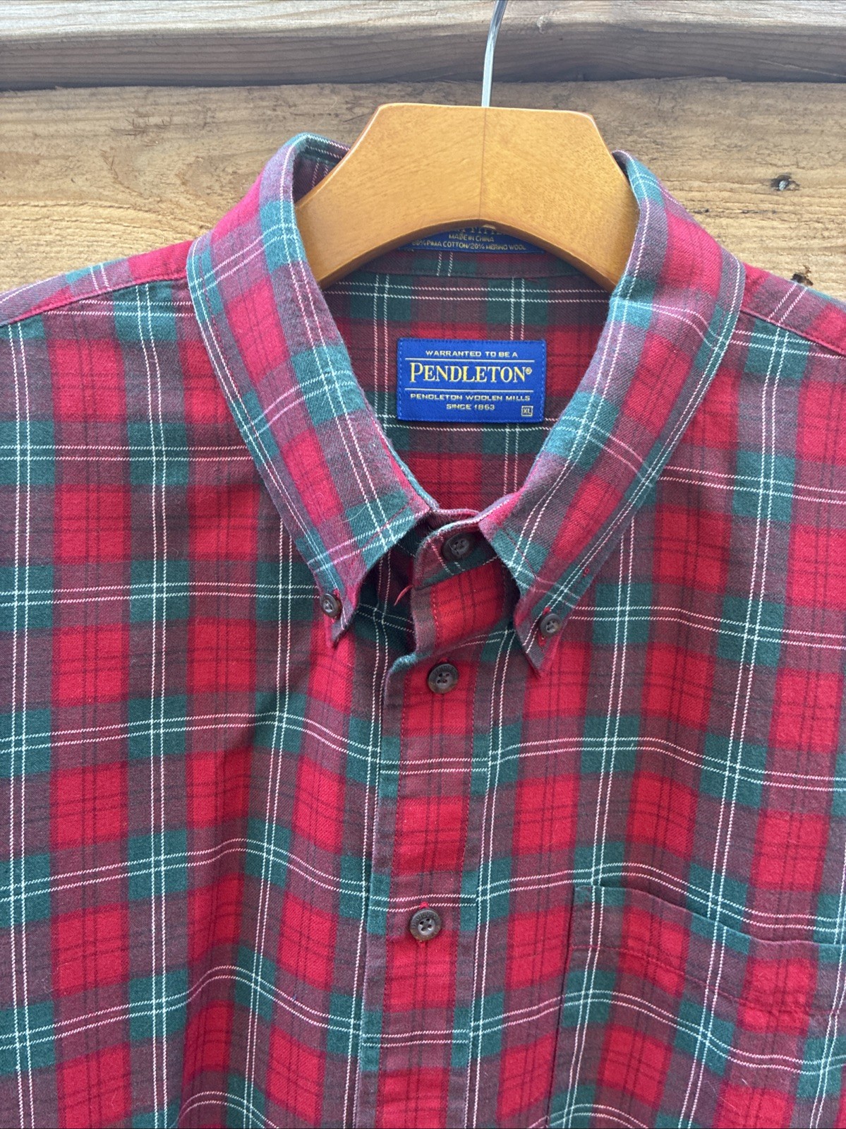 Pendleton Canteburry Cloth Fitted Button Shirt Co… - image 7