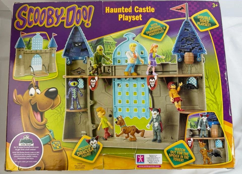 Scooby Doo Castillo Embrujado Juego Drácula Vampiro Murciélago Figura Juguete Piezas Movibles Foto 2 de 4