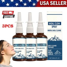 3PCS Nasal Spray   Mineral Nasal Cleanses Naturally Cleanse Your Nasal 2 oz New 