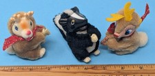 Vintage Pencil Huggers Clip-ons Animals 3 Sku...