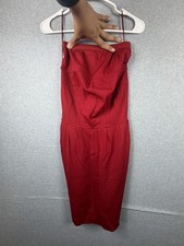 Express Dress Womens XS Red Cowl Neck Sheath Stretch Cocktail Party Bodycon