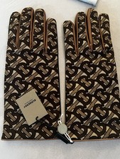 Burberry TB Monogram Men s Gloves 9 NWT