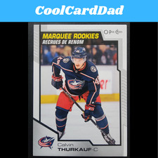 2020-21 O-Pee-Chee Calvin Thurkauf Marquee Rookies #529 Columbus Blue Jackets Rc