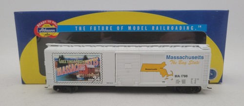 Coche de carga Athearn 93321 escala HO USPS Massachusetts 50' puerta única #1788 EX/caja | Condition: Used