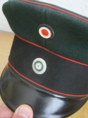 Schirmmütze Sachsen Jäger Bataillon Schützen Regiment 108 Dresden Freiberg Wurze
