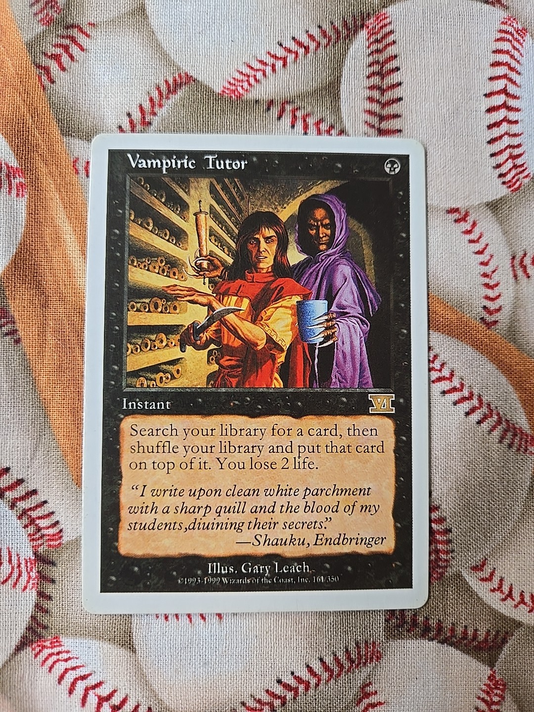 Magic the Gathering Vampiric Tutor Visions Black Instant Card 6th Edition