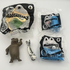 McDonald's Madagascar 3 Happy Meal Toy Lot Of 5 2 Penguins Hippo Melman Zebra 