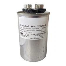 TitanPro TRCD355 HVAC Round Dual Motor Run Capacitor 35/5 MFD/UF 370 Volts