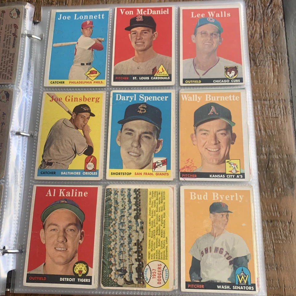 1958 Topps Baseball Complete 494 Card Set : Williams, Mantle, Mays, Maris, Aaron - Image 4 of 4