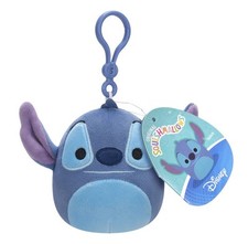 Disney stitch squishmallow clip on 3.5  New With Tags Backpack Clip