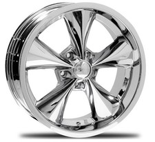 BOYD CODDINGTON Junkyard Dog Rim 17X8 5x120.65 Offset 0 Chrome (Quantity of 4)