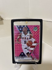 2019-2020 panini mosaic dwayne wade pink florecent /10 Team USA HEAT with Mag