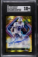 2023 Topps Composite Jay Novacek Cosmic Chrome Autographed Gold Interstellar /50
