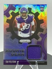 Panini 2025 Prizm Rookie Gear Tai Felton Vikings NFL MEM RGR-TAF Football