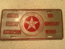 Vintage Georgia Sheriffs License Plate 1987