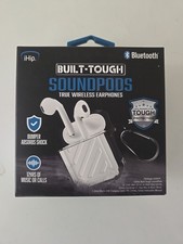 iHip Built-Tough SoundPods Bluetooth Wireless Earbuds White FB-52 In-Ear